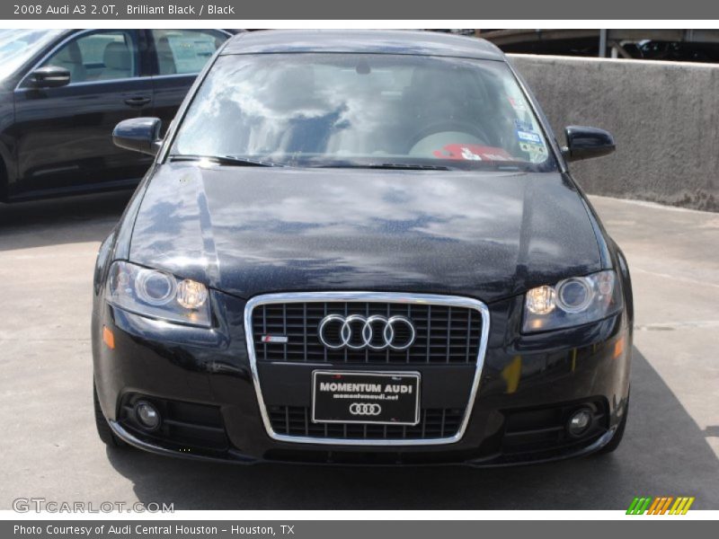 Brilliant Black / Black 2008 Audi A3 2.0T