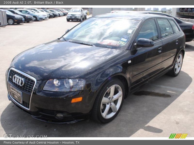 Brilliant Black / Black 2008 Audi A3 2.0T