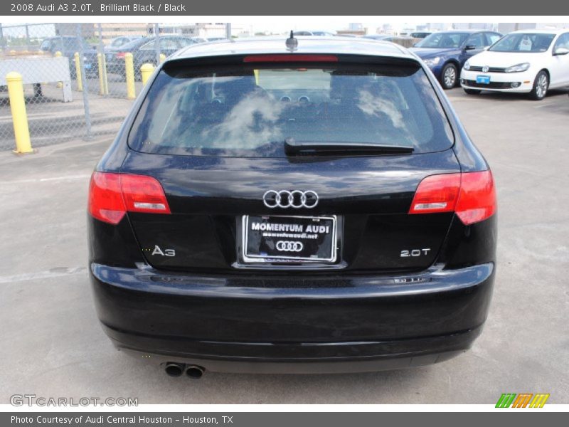 Brilliant Black / Black 2008 Audi A3 2.0T