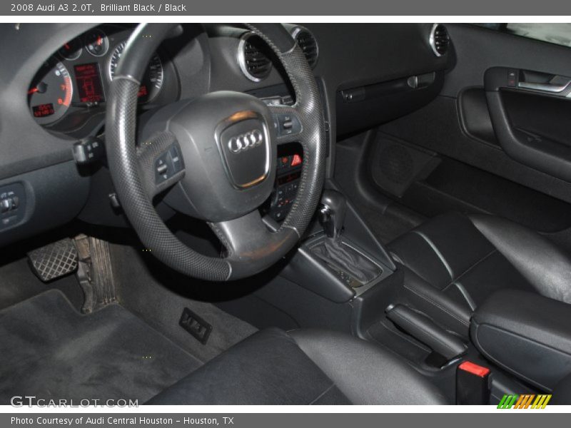 Brilliant Black / Black 2008 Audi A3 2.0T