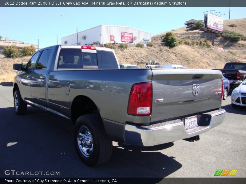 Mineral Gray Metallic / Dark Slate/Medium Graystone 2012 Dodge Ram 2500 HD SLT Crew Cab 4x4