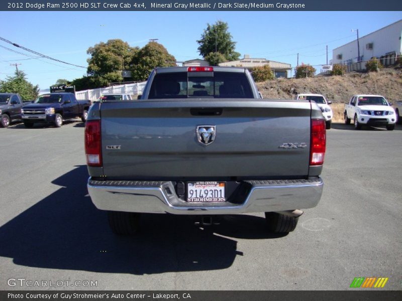 Mineral Gray Metallic / Dark Slate/Medium Graystone 2012 Dodge Ram 2500 HD SLT Crew Cab 4x4