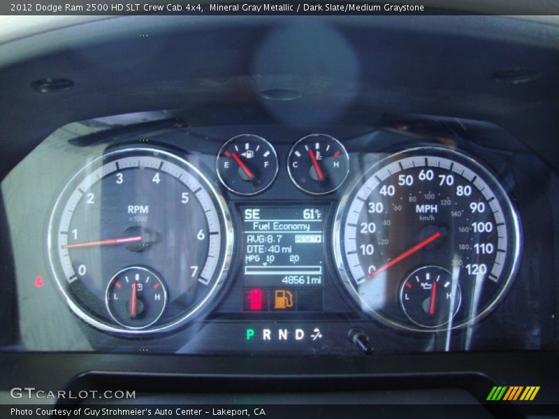 Mineral Gray Metallic / Dark Slate/Medium Graystone 2012 Dodge Ram 2500 HD SLT Crew Cab 4x4