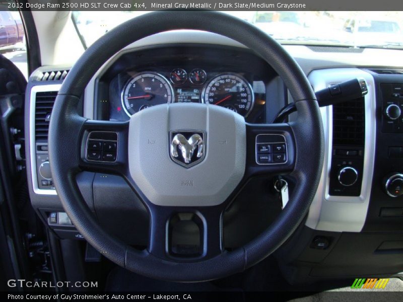 Mineral Gray Metallic / Dark Slate/Medium Graystone 2012 Dodge Ram 2500 HD SLT Crew Cab 4x4