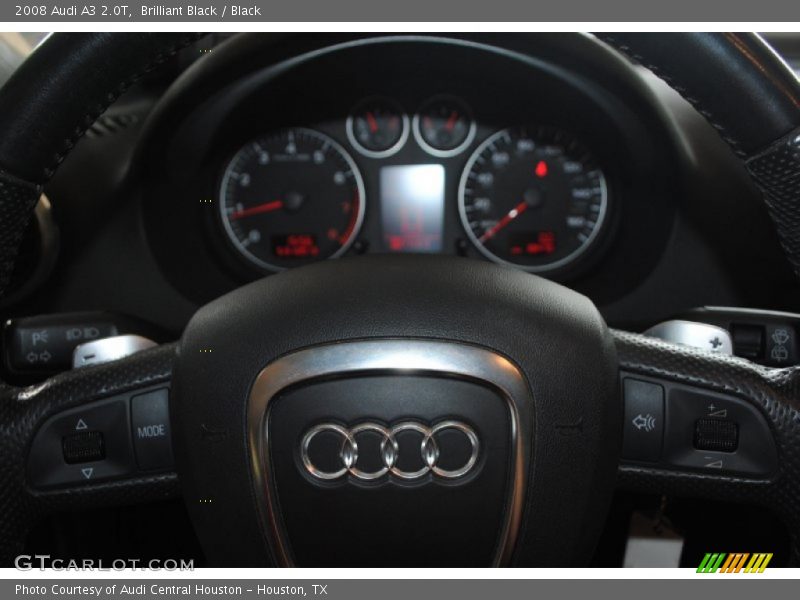 Brilliant Black / Black 2008 Audi A3 2.0T