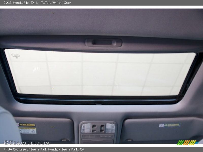 Taffeta White / Gray 2013 Honda Pilot EX-L