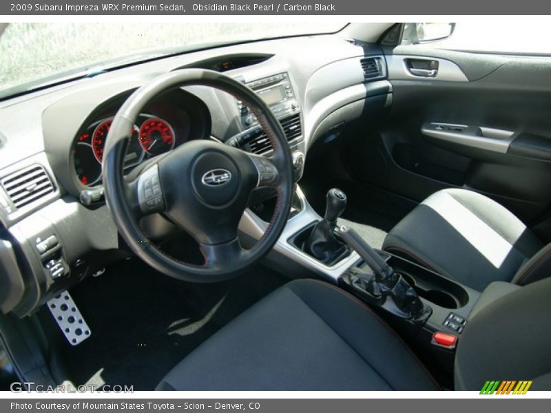 Obsidian Black Pearl / Carbon Black 2009 Subaru Impreza WRX Premium Sedan