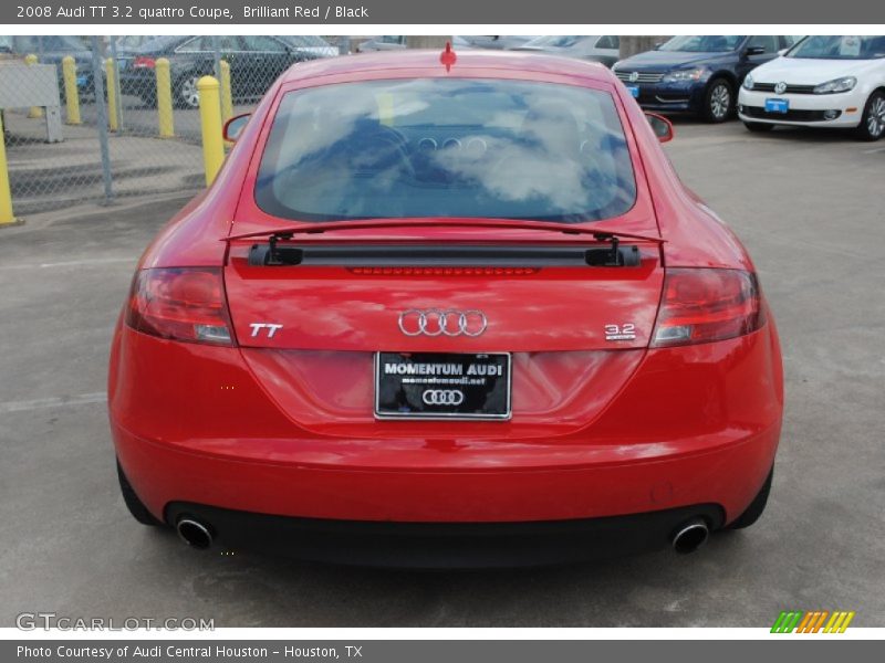 Brilliant Red / Black 2008 Audi TT 3.2 quattro Coupe