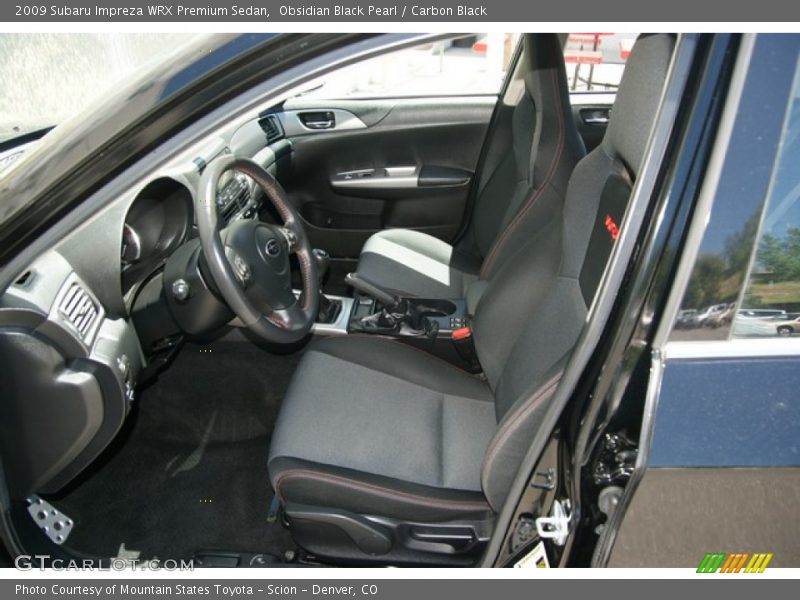 Obsidian Black Pearl / Carbon Black 2009 Subaru Impreza WRX Premium Sedan