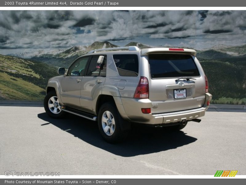 Dorado Gold Pearl / Taupe 2003 Toyota 4Runner Limited 4x4