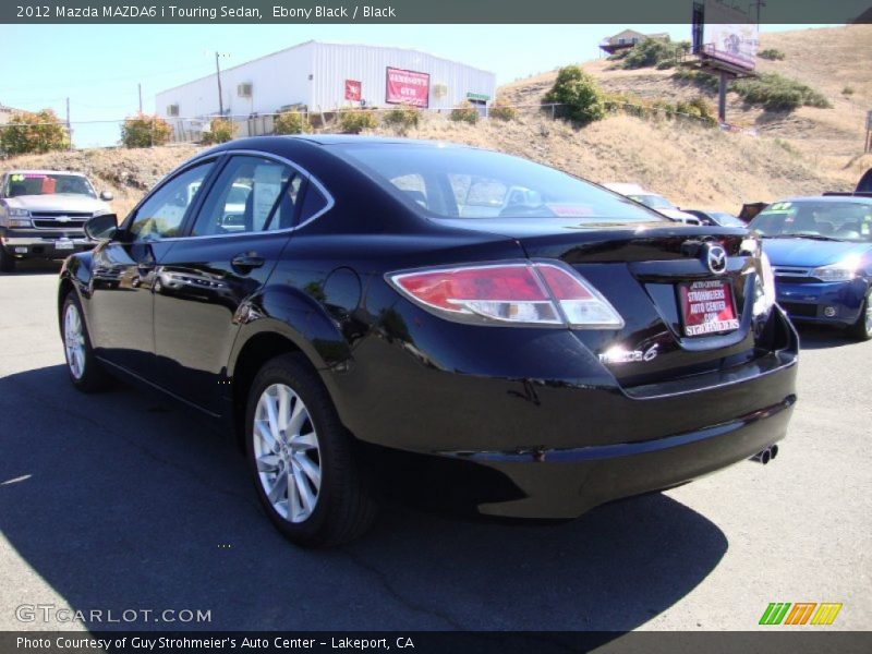 Ebony Black / Black 2012 Mazda MAZDA6 i Touring Sedan