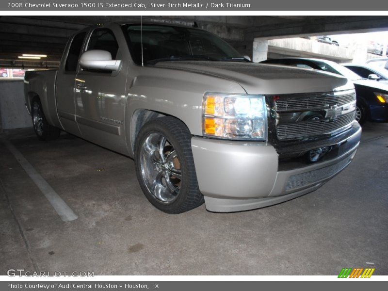 Silver Birch Metallic / Dark Titanium 2008 Chevrolet Silverado 1500 LS Extended Cab