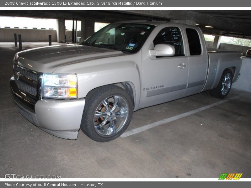 Silver Birch Metallic / Dark Titanium 2008 Chevrolet Silverado 1500 LS Extended Cab