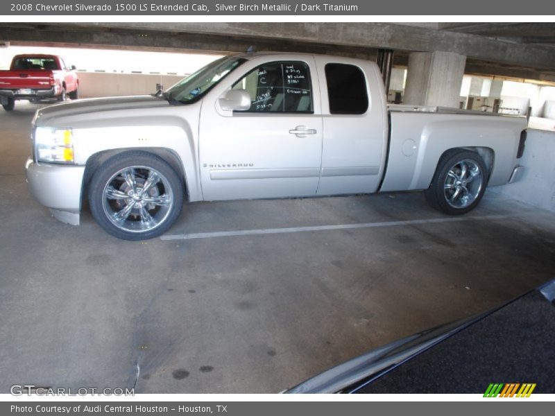 Silver Birch Metallic / Dark Titanium 2008 Chevrolet Silverado 1500 LS Extended Cab