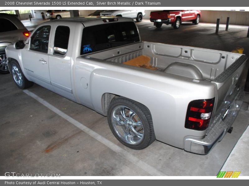 Silver Birch Metallic / Dark Titanium 2008 Chevrolet Silverado 1500 LS Extended Cab