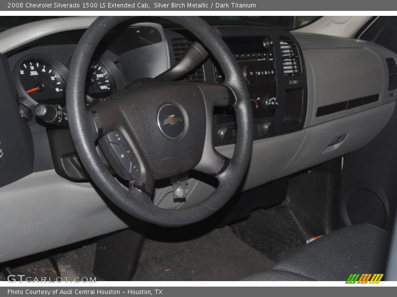 Silver Birch Metallic / Dark Titanium 2008 Chevrolet Silverado 1500 LS Extended Cab