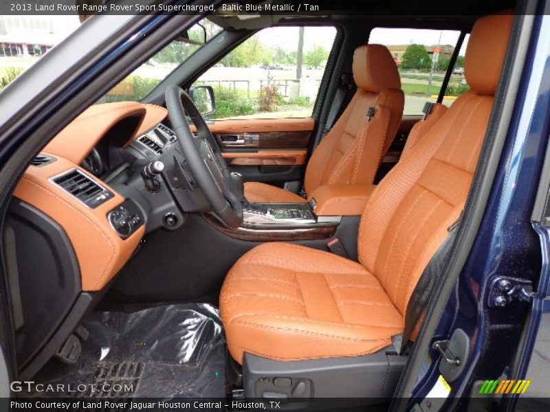 Baltic Blue Metallic / Tan 2013 Land Rover Range Rover Sport Supercharged