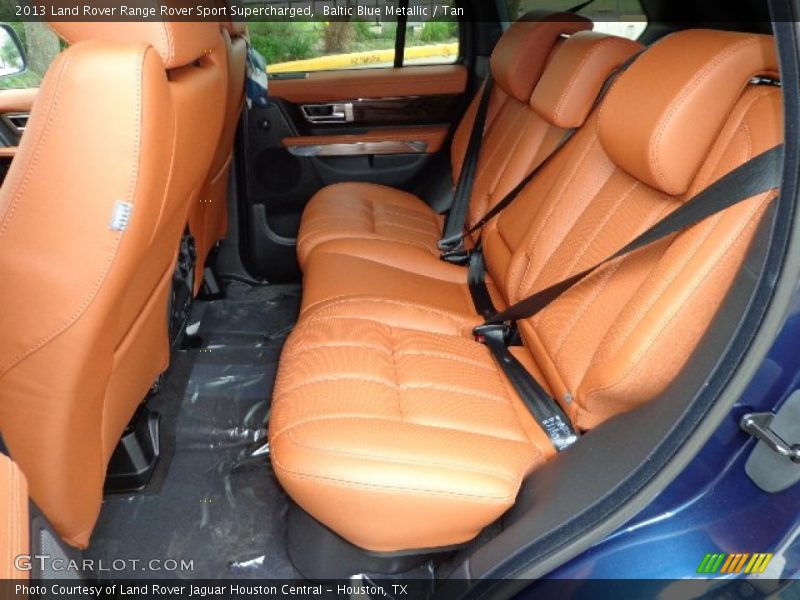 Baltic Blue Metallic / Tan 2013 Land Rover Range Rover Sport Supercharged