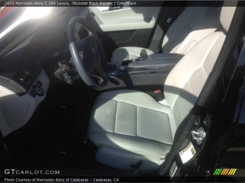 Obsidian Black Metallic / Grey/Black 2010 Mercedes-Benz C 300 Luxury