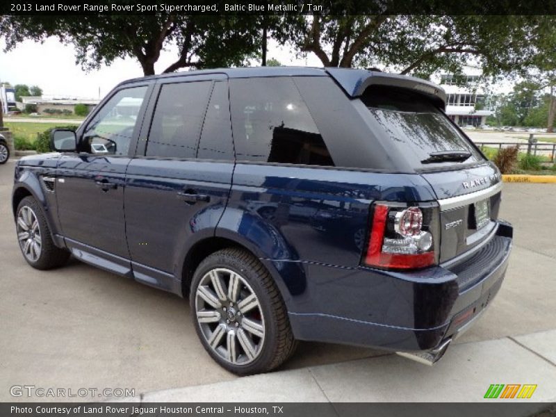 Baltic Blue Metallic / Tan 2013 Land Rover Range Rover Sport Supercharged