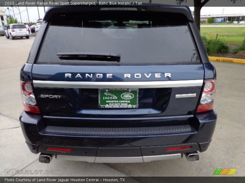 Baltic Blue Metallic / Tan 2013 Land Rover Range Rover Sport Supercharged