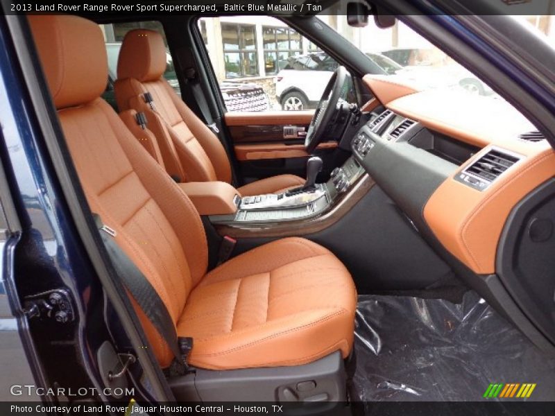 Baltic Blue Metallic / Tan 2013 Land Rover Range Rover Sport Supercharged
