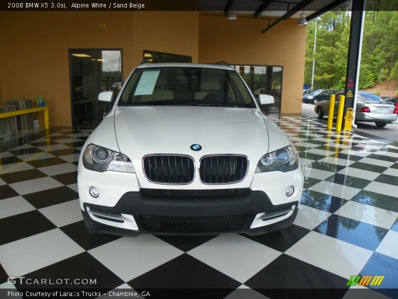 Alpine White / Sand Beige 2008 BMW X5 3.0si
