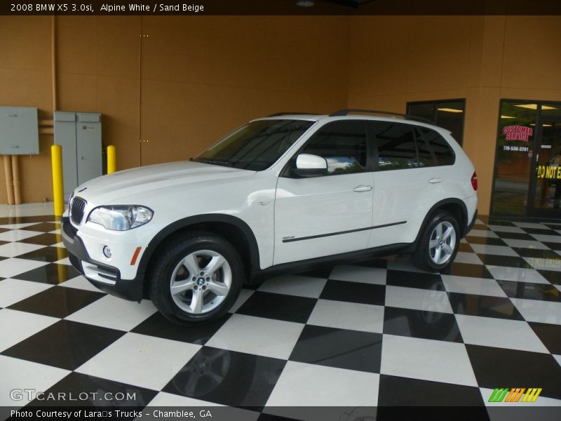 Alpine White / Sand Beige 2008 BMW X5 3.0si