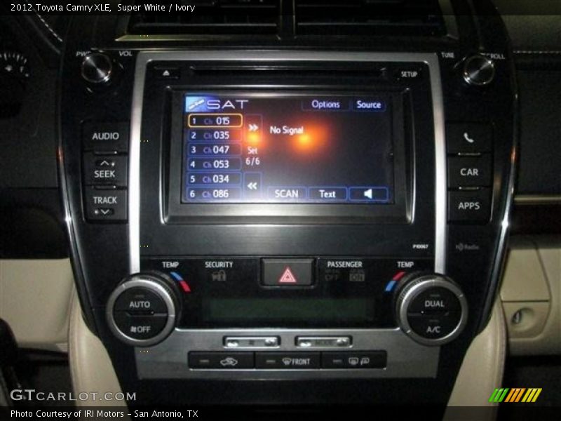 Super White / Ivory 2012 Toyota Camry XLE