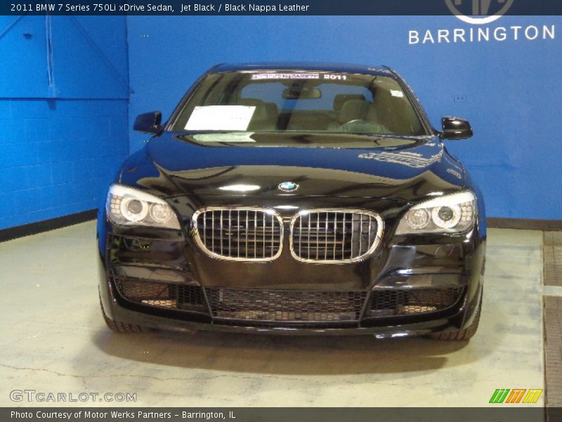Jet Black / Black Nappa Leather 2011 BMW 7 Series 750Li xDrive Sedan