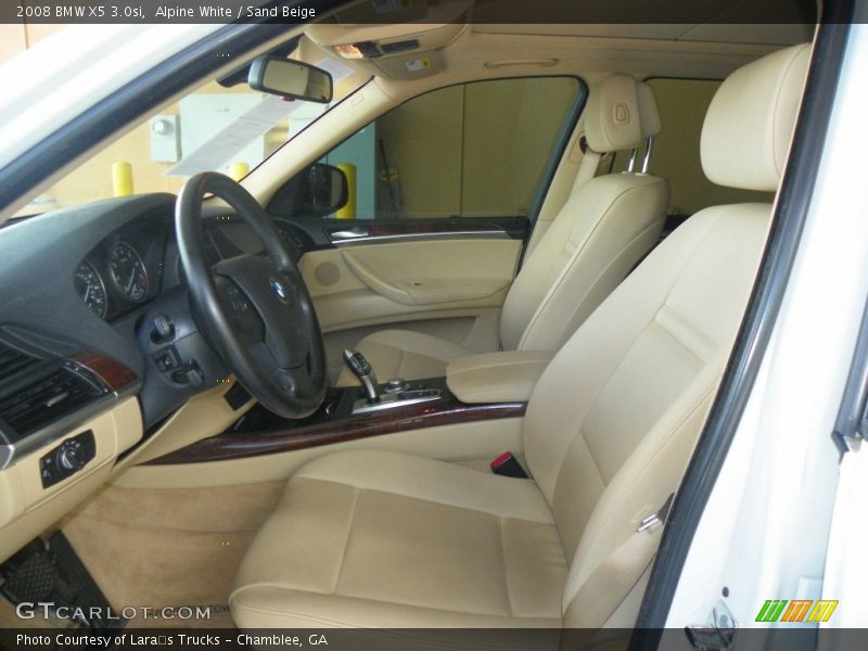 Alpine White / Sand Beige 2008 BMW X5 3.0si
