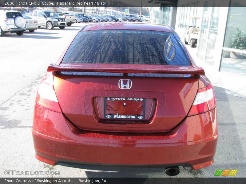 Habanero Red Pearl / Black 2006 Honda Civic Si Coupe