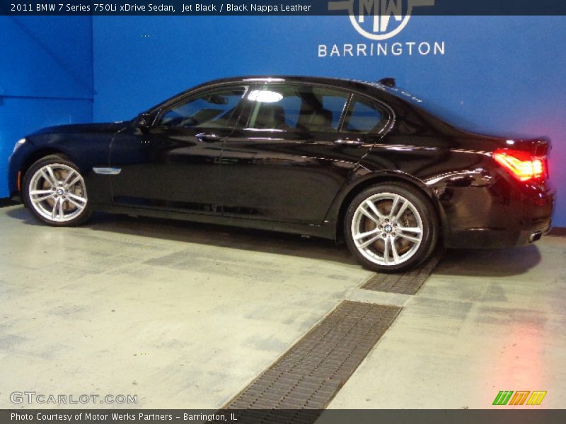 Jet Black / Black Nappa Leather 2011 BMW 7 Series 750Li xDrive Sedan