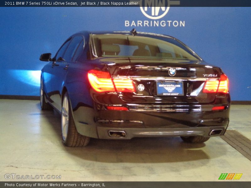 Jet Black / Black Nappa Leather 2011 BMW 7 Series 750Li xDrive Sedan