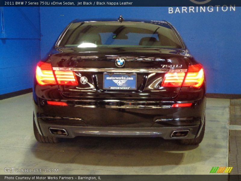 Jet Black / Black Nappa Leather 2011 BMW 7 Series 750Li xDrive Sedan