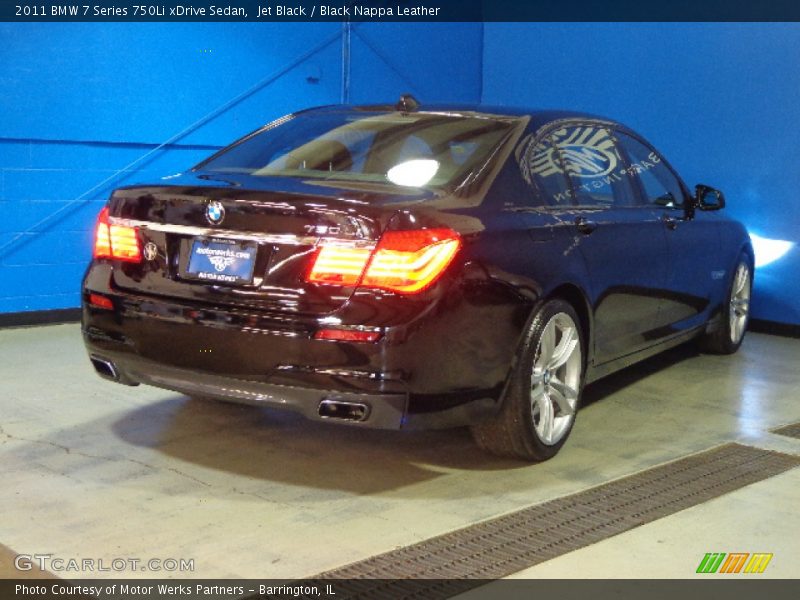 Jet Black / Black Nappa Leather 2011 BMW 7 Series 750Li xDrive Sedan