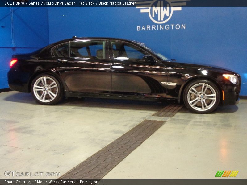 Jet Black / Black Nappa Leather 2011 BMW 7 Series 750Li xDrive Sedan