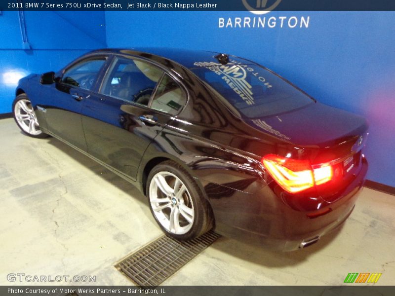 Jet Black / Black Nappa Leather 2011 BMW 7 Series 750Li xDrive Sedan