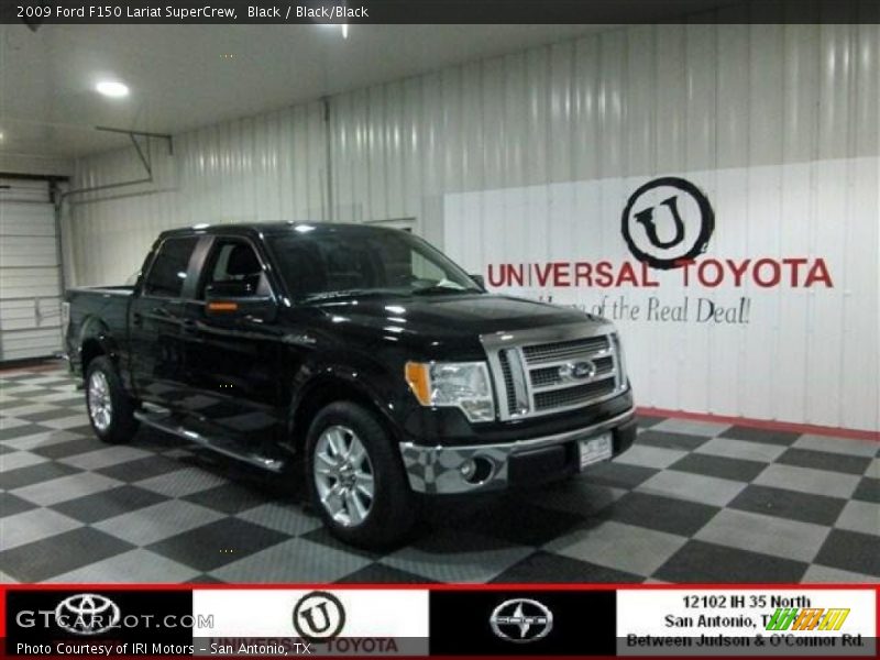 Black / Black/Black 2009 Ford F150 Lariat SuperCrew