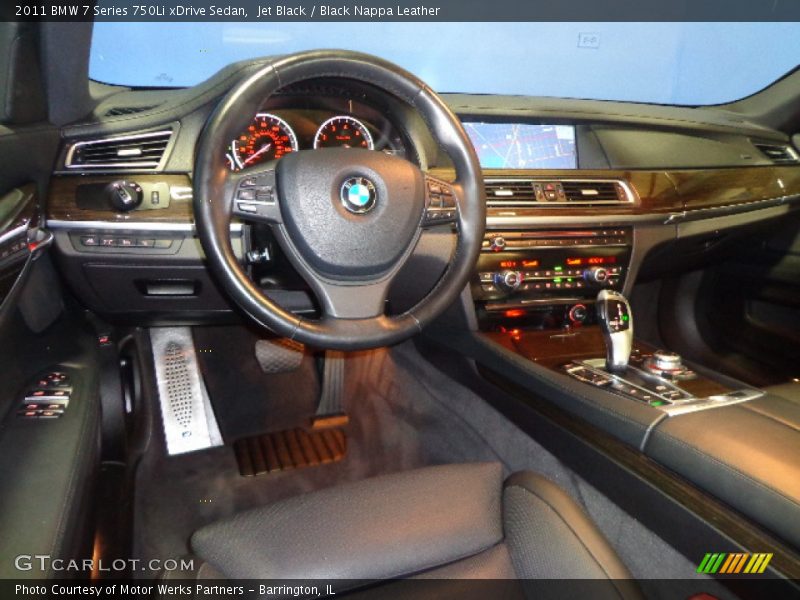 Jet Black / Black Nappa Leather 2011 BMW 7 Series 750Li xDrive Sedan