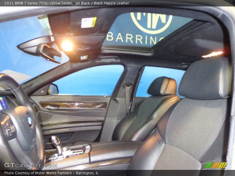 Jet Black / Black Nappa Leather 2011 BMW 7 Series 750Li xDrive Sedan