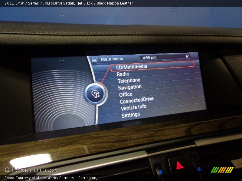 Jet Black / Black Nappa Leather 2011 BMW 7 Series 750Li xDrive Sedan