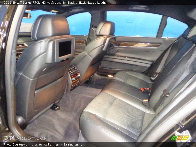Jet Black / Black Nappa Leather 2011 BMW 7 Series 750Li xDrive Sedan