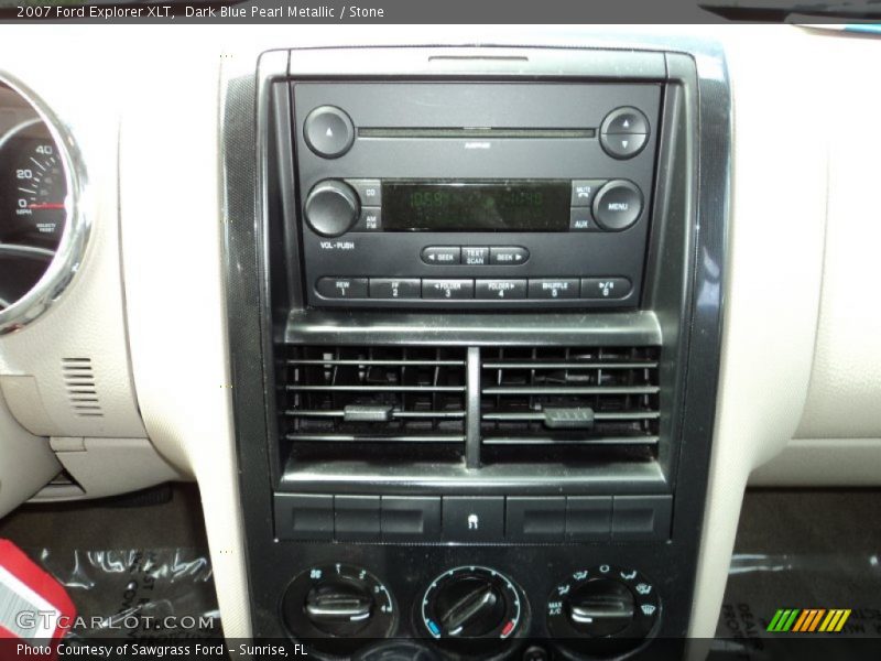 Dark Blue Pearl Metallic / Stone 2007 Ford Explorer XLT