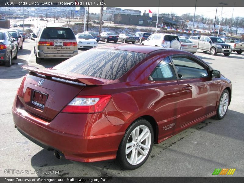 Habanero Red Pearl / Black 2006 Honda Civic Si Coupe