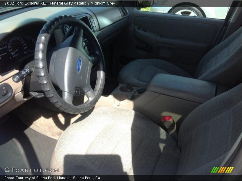 Mineral Grey Metallic / Midnight Grey 2002 Ford Explorer XLS