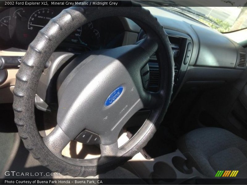 Mineral Grey Metallic / Midnight Grey 2002 Ford Explorer XLS