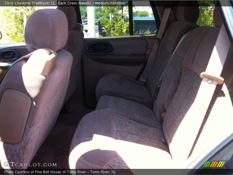 Dark Green Metallic / Medium Oak/Oak 2003 Chevrolet TrailBlazer LS