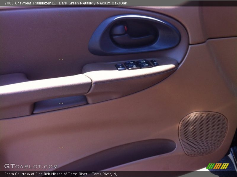 Dark Green Metallic / Medium Oak/Oak 2003 Chevrolet TrailBlazer LS