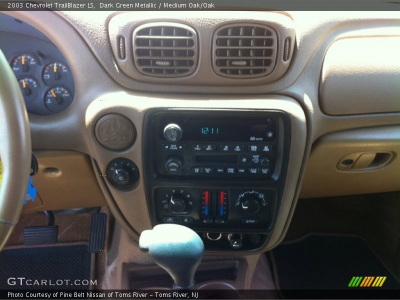 Dark Green Metallic / Medium Oak/Oak 2003 Chevrolet TrailBlazer LS